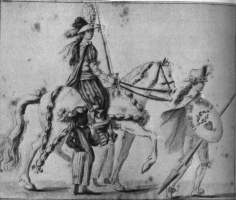Andre's self-portrait as a knight