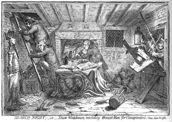 Search Night by Gillray