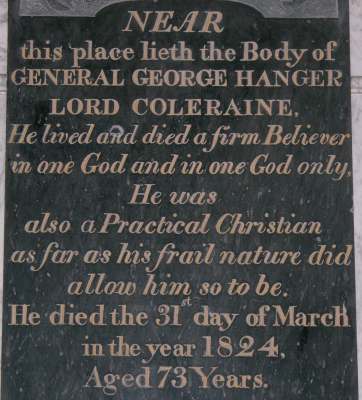 George Hanger's monument