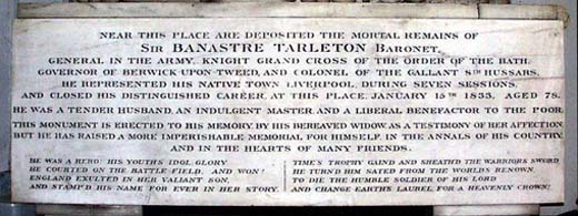 Epitaph on the memorial