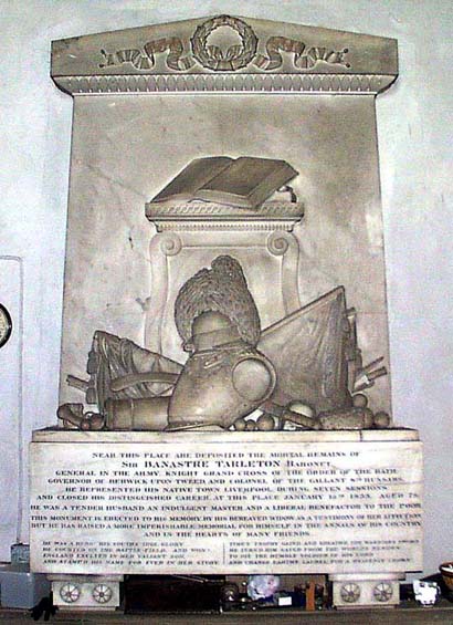 Banastre Tarleton memorial