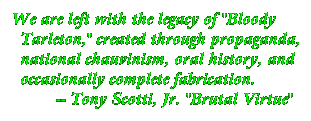 The derivation of Bloody Tarleton