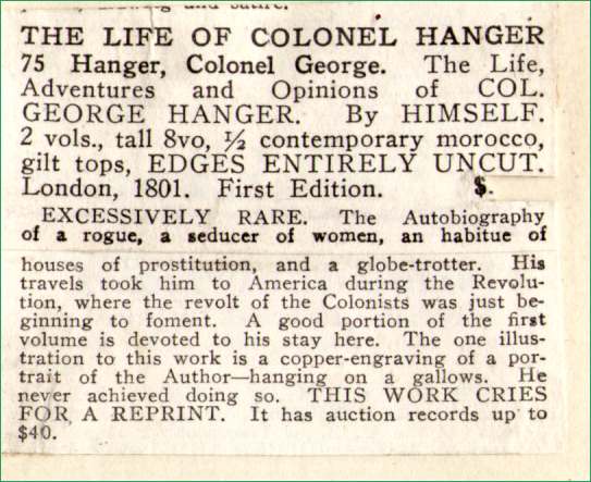 Advert for sale of the memoirs